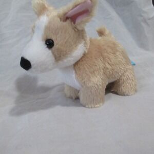 Manhattan Toy CoCorgi Dog Plush Stuffed Animal Tan White Standing Puppy 6 in
